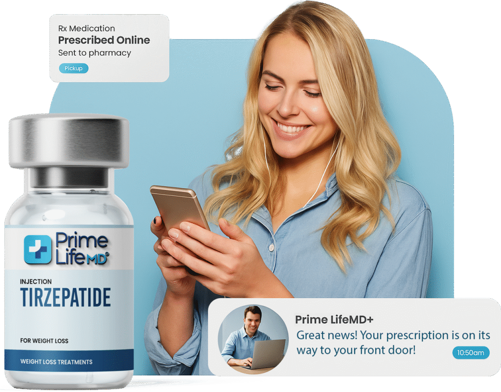 Home page and weight loss page phone graphic mobile